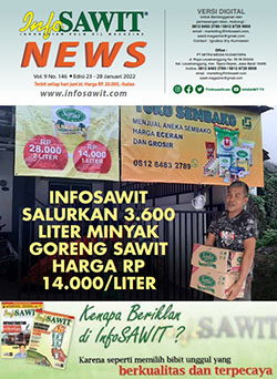 InfoSAWIT NEWS Vol 9 No 146 Edisi 23 - 28 Januari 2022